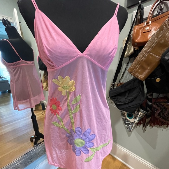 Victoria's Secret Other - Vintage Victoria’s Secret Chemise size Medium with floral embroidery